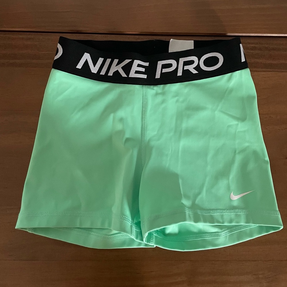 Nike Pro 3” Spring Green Shorts